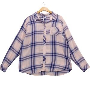 Southern Tide XL Womens Plaid Button Down‎ Long Sleeve Shirt Top